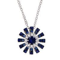 Collana Damiani Donna Margherita in Oro bianco Zaffiro 0.93 Ct 20088485 - 20088485